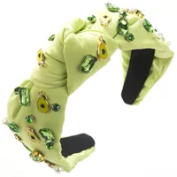 Women's Cute Sweet Fruit Alloy Glass Inlay Glass Hair Band main image 2