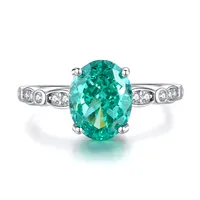 925 Sterling Silver Zircon Oval Rings sku image 14