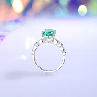 925 Sterling Silver Zircon Oval Rings main image 5