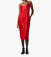 Women's Strap Dress Streetwear Strap Sequins Sleeveless Solid Color Midi Dress Holiday Date Bar main image 3