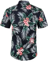 Men's Flower Watermelon Banana British Style Turndown Short Sleeve Slim Men's Tops main image 5