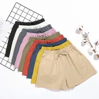 Women's Holiday Daily Preppy Style Solid Color Shorts Casual Pants Wide Leg Pants main image 1