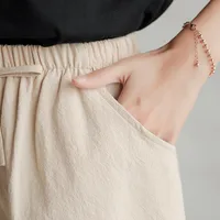 Women's Holiday Daily Preppy Style Solid Color Shorts Casual Pants Wide Leg Pants main image 5
