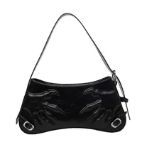Women's Medium Pu Leather Solid Color Streetwear Zipper Underarm Bag main image 10