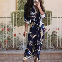 Women's Sheath Dress Bodycon Dress Elegant V Neck Straps Ruched Long Sleeve Stripe Midi Dress Business Date main image 4