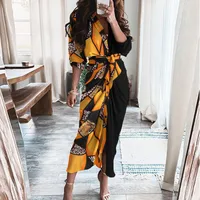 Women's Sheath Dress Bodycon Dress Elegant V Neck Straps Ruched Long Sleeve Stripe Midi Dress Business Date main image 3