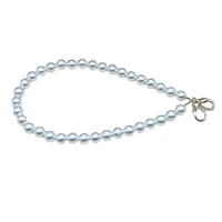 Artificial Pearl Metal Solid Color Bag Chain main image 4