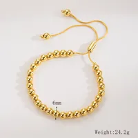 Copper 18K Gold Plated IG Style Classic Style Plating Round Bracelets main image 6