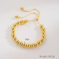 Copper 18K Gold Plated IG Style Classic Style Plating Round Bracelets sku image 2