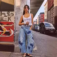 Women's Holiday Daily Streetwear Heart Shape Ankle-Length Pocket Jeans main image 4