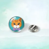 Cute Simple Style Cat 304 Stainless Steel Glass Plating Unisex Collar Pin main image 2