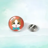 Cute Simple Style Cat 304 Stainless Steel Glass Plating Unisex Collar Pin sku image 8