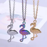 304 Stainless Steel 18K Gold Plated Basic Modern Style Classic Style Plating Bird Pendant Necklace main image 1