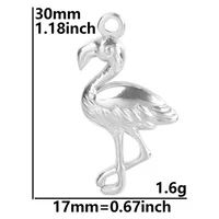 304 Stainless Steel 18K Gold Plated Basic Modern Style Classic Style Plating Bird Pendant Necklace sku image 1