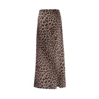 Summer Streetwear Leopard Polyester Maxi Long Dress Skirts main image 5