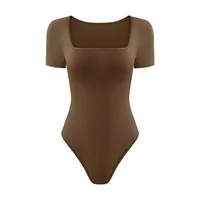 Women's Bodysuits Sleeveless Bodysuits Simple Style Solid Color main image 3