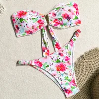 Women's Ditsy Floral 2 Pieces Set Bikinis Swimwear sku image 2