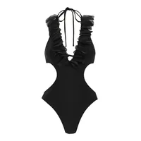 Women's Sexy Solid Color 2 Pieces Set One Piece Swimwear main image 3