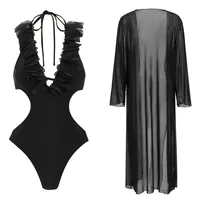 Women's Sexy Solid Color 2 Pieces Set One Piece Swimwear main image 2