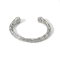 Vintage Style Romantic Simple Style C Shape 304 Stainless Steel 18K Gold Plated Bangle In Bulk main image 2
