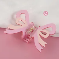 Women's Casual Sweet Bow Knot Acetic Acid Sheets Hair Claws sku image 3