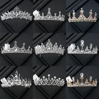 Alloy Princess Romantic Plating Crown Artificial Rhinestones main image 2