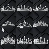 Alloy Princess Romantic Plating Crown Artificial Rhinestones main image 1