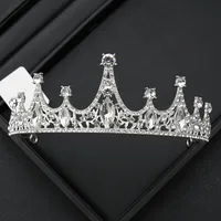 Alloy Princess Romantic Plating Crown Artificial Rhinestones sku image 2