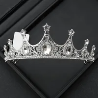 Alloy Princess Romantic Plating Crown Artificial Rhinestones sku image 19
