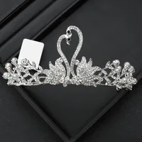 Alloy Princess Romantic Plating Crown Artificial Rhinestones sku image 31