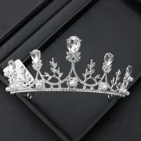Alloy Princess Romantic Plating Crown Artificial Rhinestones sku image 23