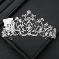 Alloy Princess Romantic Plating Crown Artificial Rhinestones sku image 24