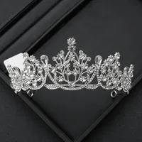 Alloy Princess Romantic Plating Crown Artificial Rhinestones sku image 22