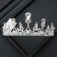 Alloy Princess Romantic Plating Crown Artificial Rhinestones sku image 40