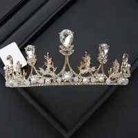 Alloy Princess Romantic Plating Crown Artificial Rhinestones sku image 39