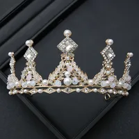 Alloy Princess Romantic Plating Crown Artificial Rhinestones sku image 29
