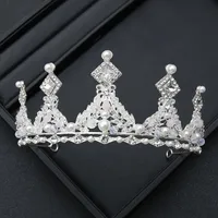 Alloy Princess Romantic Plating Crown Artificial Rhinestones sku image 30