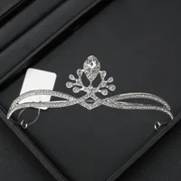 Alloy Princess Romantic Plating Crown Artificial Rhinestones sku image 6