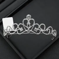 Alloy Princess Romantic Plating Crown Artificial Rhinestones sku image 20