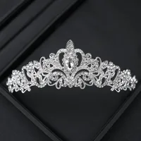 Alloy Princess Romantic Plating Crown Artificial Rhinestones sku image 13