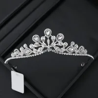Alloy Princess Romantic Plating Crown Artificial Rhinestones sku image 12