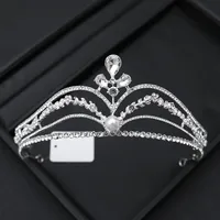 Alloy Princess Romantic Plating Crown Artificial Rhinestones sku image 33