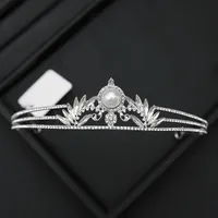 Alloy Princess Romantic Plating Crown Artificial Rhinestones sku image 25