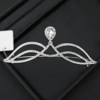 Alloy Princess Romantic Plating Crown Artificial Rhinestones sku image 10