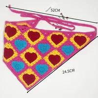 Unisex Vacation Pastoral Geometric Plaid Flower Cloth 1 Piece sku image 58