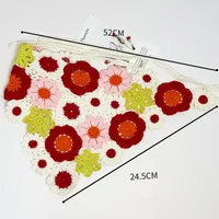 Unisex Vacation Pastoral Geometric Plaid Flower Cloth 1 Piece sku image 59