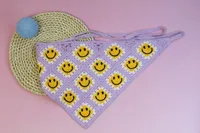 Unisex Vacation Pastoral Geometric Plaid Flower Cloth 1 Piece sku image 62