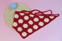 Unisex Vacation Pastoral Geometric Plaid Flower Cloth 1 Piece sku image 30
