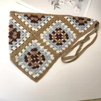 Unisex Vacation Pastoral Geometric Plaid Flower Cloth 1 Piece sku image 37