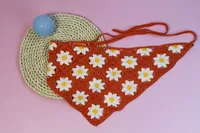 Unisex Vacation Pastoral Geometric Plaid Flower Cloth 1 Piece sku image 31